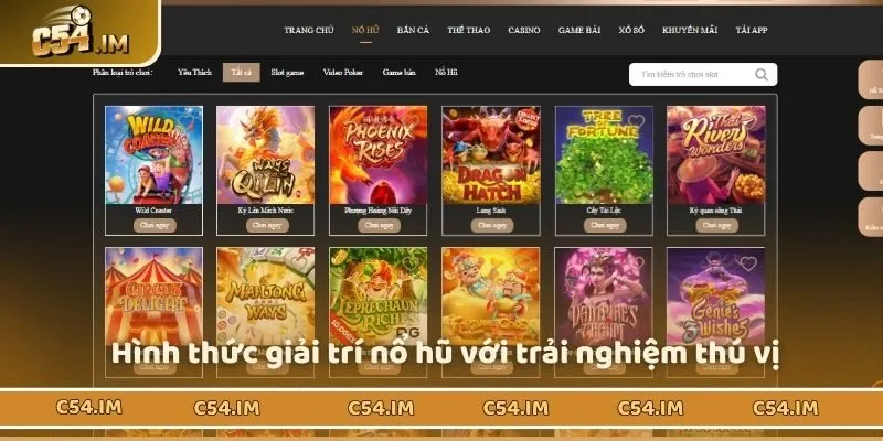 Loại hình giải trí nổ hũ với trải nghiệm thú vị 