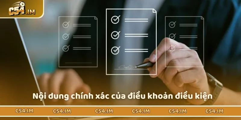 Phổ cập chính sách điều khoản chính xác